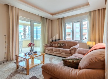 Готовая к проживанию, трехкомнатная квартира, 115м², в резиденции с бассейном в 500м от моря в районе Алании Тосмур ID-19367 фото-11