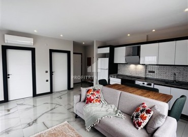 Двухкомнатные меблированные апартаменты, 70м² в элитном комплексе, в Авсалларе, Алания, в 900м от пляжа Инджекум ID-19368 фото-2
