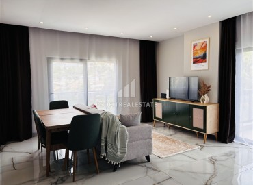 Двухкомнатные меблированные апартаменты, 70м² в элитном комплексе, в Авсалларе, Алания, в 900м от пляжа Инджекум ID-19368 фото-4