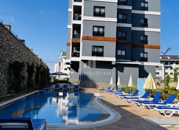 Двухкомнатные меблированные апартаменты, 70м² в элитном комплексе, в Авсалларе, Алания, в 900м от пляжа Инджекум ID-19368 фото-10