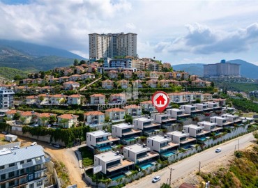 Фешенебельная вилла 3+1, 210м², с потрясающим видом в элитном комплексе вилл в Каргыджаке, Алания ID-19373 фото-39