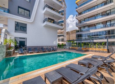 Стильная двухкомнатная квартира, 54м², в комфортабельном комплексе в Махмутларе, Алания, 550м от моря ID-19375 фото-13
