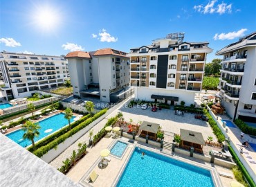 Квартира с двумя спальнями, 100м², без мебели в комплексе премиум класса в 200м от моря в районе Каргыджак, Алания ID-19377 фото-8