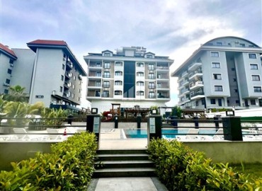 Квартира с двумя спальнями, 100м², без мебели в комплексе премиум класса в 200м от моря в районе Каргыджак, Алания ID-19377 фото-14