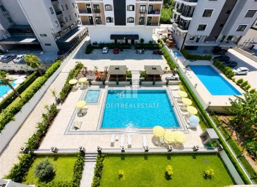 Квартира с двумя спальнями, 100м², без мебели в комплексе премиум класса в 200м от моря в районе Каргыджак, Алания ID-19377 фото-27