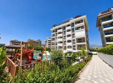 Квартира с двумя спальнями, 100м², без мебели в комплексе премиум класса в 200м от моря в районе Каргыджак, Алания ID-19377 фото-29