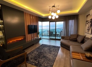 Элегантная квартира 2+1, 90м² с видом на море в элитном комплексе на первой береговой линии Махмутлара, Алания ID-19380 фото-4