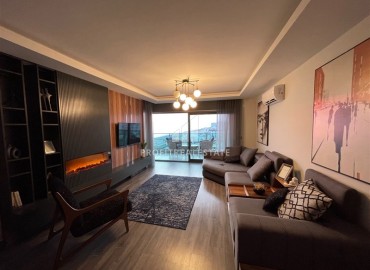 Элегантная квартира 2+1, 90м² с видом на море в элитном комплексе на первой береговой линии Махмутлара, Алания ID-19380 фото-5
