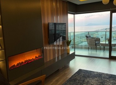 Элегантная квартира 2+1, 90м² с видом на море в элитном комплексе на первой береговой линии Махмутлара, Алания ID-19380 фото-6