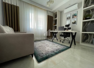Элегантная квартира 2+1, 90м² с видом на море в элитном комплексе на первой береговой линии Махмутлара, Алания ID-19380 фото-13