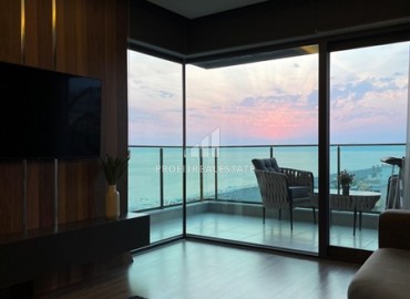 Элегантная квартира 2+1, 90м² с видом на море в элитном комплексе на первой береговой линии Махмутлара, Алания ID-19380 фото-21