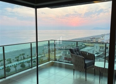Элегантная квартира 2+1, 90м² с видом на море в элитном комплексе на первой береговой линии Махмутлара, Алания ID-19380 фото-23
