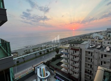 Элегантная квартира 2+1, 90м² с видом на море в элитном комплексе на первой береговой линии Махмутлара, Алания ID-19380 фото-26