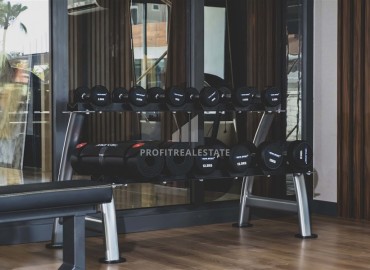 Элегантная квартира 2+1, 90м² с видом на море в элитном комплексе на первой береговой линии Махмутлара, Алания ID-19380 фото-36