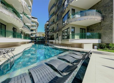 Двухкомнатные апартаменты, 55м², в масштабном комплексе премиум класса, в центре Алании, 120м от моря ID-19383 фото-11