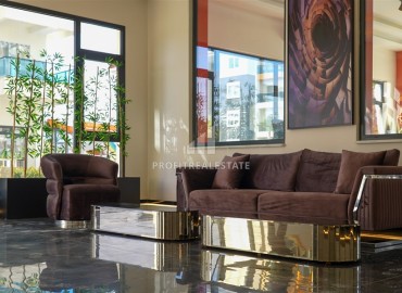 Апартаменты с одной спальней, 60м², с чистовой отделкой в новом элитном комплексе в 450м от моря, в Махмутларе, Алания ID-19386 фото-14