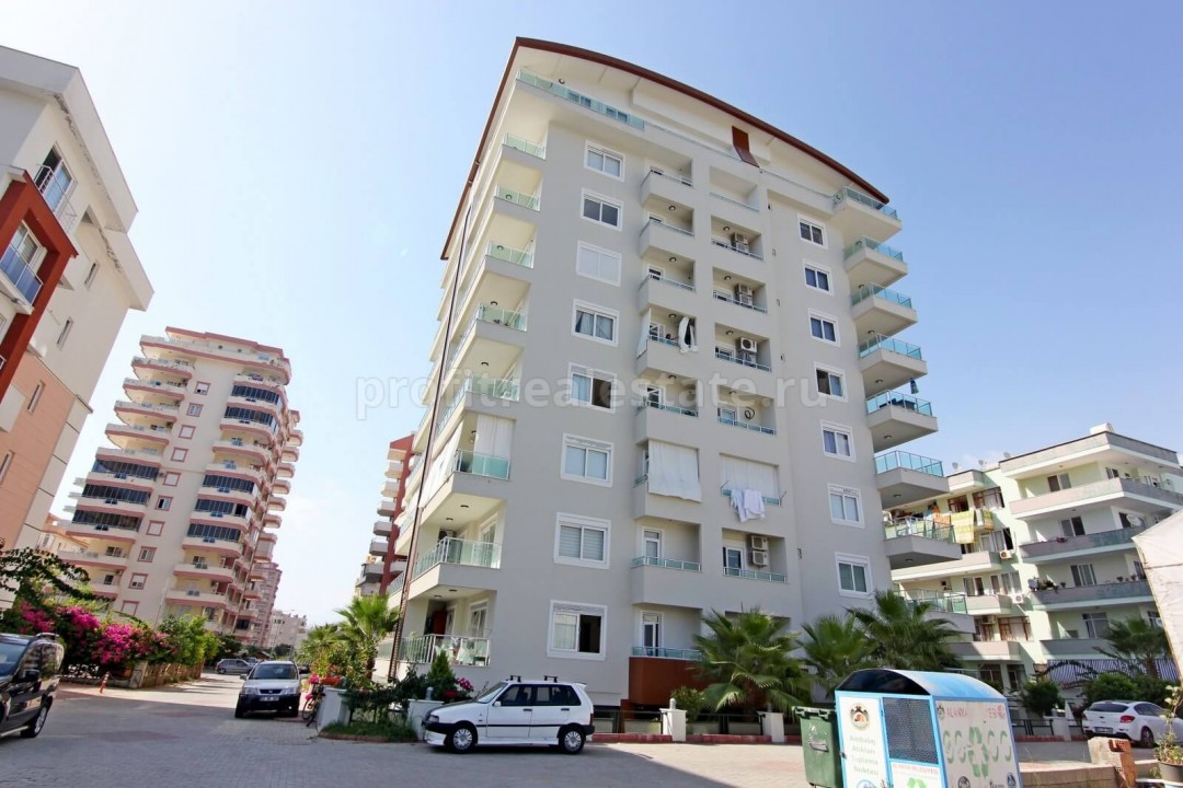 Двухкомнатная квартира общей площадью 90 м кв на шестом этаже современного комплекса с бассейном в Махмутларе, Алания ID-1552 фото-1