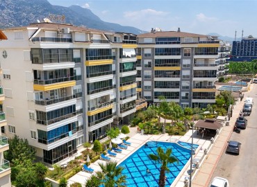 Уютная двухкомнатная квартира, 65м², в комплексе премиум класса в 100м от моря в районе Кестель, Алания ID-19394 фото-15