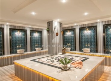 Уютная двухкомнатная квартира, 65м², в комплексе премиум класса в 100м от моря в районе Кестель, Алания ID-19394 фото-23