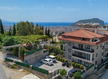 Просторная квартира с двумя спальнями, 120м², с видом на Аланийскую крепость в резиденции с бассейном в центре Алании ID-19395 фото-1