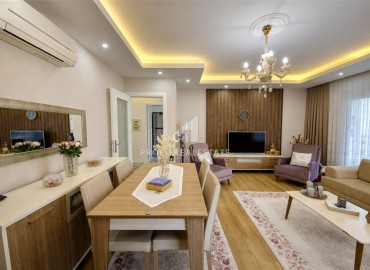 Просторная квартира с двумя спальнями, 120м², с видом на Аланийскую крепость в резиденции с бассейном в центре Алании ID-19395 фото-6