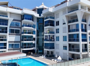 Видовой перевернутый меблированный дуплекс 4+1, 160м², в отличном комплексе в 150м от моря в районе Кестель, Алания ID-19400 фото-2