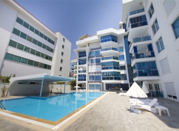Видовой перевернутый меблированный дуплекс 4+1, 160м², в отличном комплексе в 150м от моря в районе Кестель, Алания ID-19400 фото-37