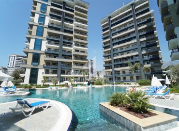 Уютная квартира с одной спальней, 56м², в элитной резиденции Махмутлара, в 650м от моря, Алания ID-19402 фото-1