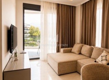 Стильные двухкомнатные апартаменты, 52м², с видом на горы в новом элитном комплексе в Оба, Алания ID-19405 фото-9