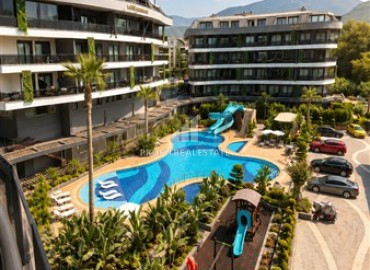 Стильные двухкомнатные апартаменты, 52м², с видом на горы в новом элитном комплексе в Оба, Алания ID-19405 фото-18