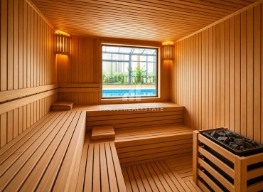 Стильные двухкомнатные апартаменты, 52м², с видом на горы в новом элитном комплексе в Оба, Алания ID-19405 фото-47