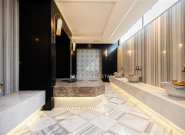 Видовые апартаменты 1+1 с дизайнерским интерьером, 60м², в резиденции премиум класса в центре Алании ID-19407 фото-22