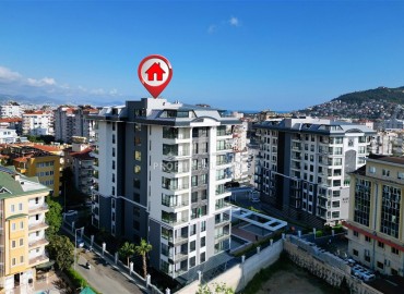 Видовые апартаменты 1+1 с дизайнерским интерьером, 60м², в резиденции премиум класса в центре Алании ID-19407 фото-25