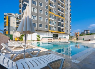Элитная видовая квартира 1+1, 60м², в новом комплексе с отельной инфраструктурой, в 650м от моря в Махмутларе, Алания ID-19410 фото-15
