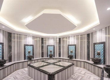 Элитная видовая квартира 1+1, 60м², в новом комплексе с отельной инфраструктурой, в 650м от моря в Махмутларе, Алания ID-19410 фото-20