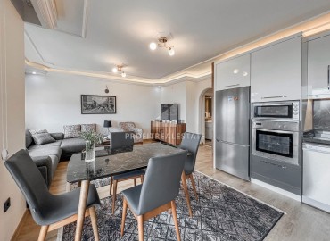 Стильная видовая трехкомнатная квартира, 115м², в уютном комплексе в Махмутларе, Алания, в двух шагах от моря ID-19412 фото-3