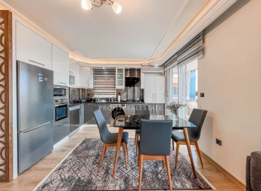 Стильная видовая трехкомнатная квартира, 115м², в уютном комплексе в Махмутларе, Алания, в двух шагах от моря ID-19412 фото-5