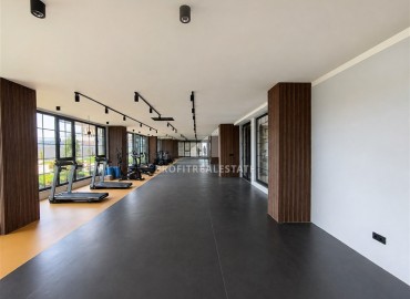 Видовая двухкомнатная квартира, 71м², на высоком этаже в новом элитном комплексе у подножия гор в районе Кестель, Алания ID-19423 фото-26