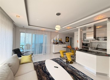 Трехкомнатная квартира с интерьером от дизайнера, 115м², в 150м от моря в районе Кестель, Алания ID-19425 фото-7