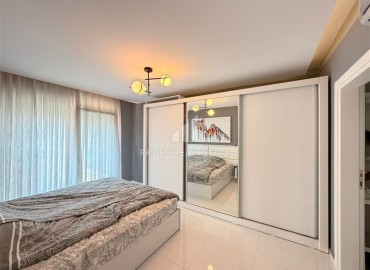 Трехкомнатная квартира с интерьером от дизайнера, 115м², в 150м от моря в районе Кестель, Алания ID-19425 фото-12