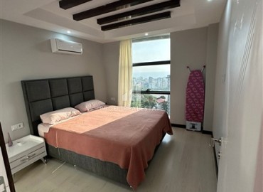 Видовая меблированная квартира с одной спальней, 55м², в элитном комплексе в Махмутларе, Алания ID-19431 фото-8
