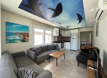 Укомплектованная двухкомнатная квартира, 55м², в современной резиденции у пляжа Клеопатры в центре Алании ID-19438 фото-2