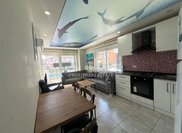 Укомплектованная двухкомнатная квартира, 55м², в современной резиденции у пляжа Клеопатры в центре Алании ID-19438 фото-5