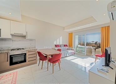 Уютная квартира с одной спальней, 60м² с видом на море в элитном комплексе в 900м от пляжа Инджекум в Авсалларе, Алания ID-19439 фото-3