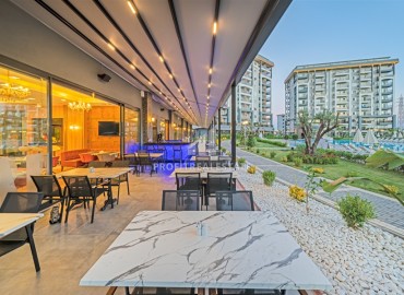 Уютная квартира с одной спальней, 60м² с видом на море в элитном комплексе в 900м от пляжа Инджекум в Авсалларе, Алания ID-19439 фото-11