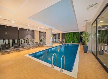 Уютная квартира с одной спальней, 60м² с видом на море в элитном комплексе в 900м от пляжа Инджекум в Авсалларе, Алания ID-19439 фото-14