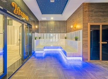 Уютная квартира с одной спальней, 60м² с видом на море в элитном комплексе в 900м от пляжа Инджекум в Авсалларе, Алания ID-19439 фото-17