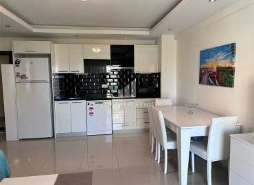 Меблированная квартира с одной спальней, 55м², в элитной резиденции в районе Алании - Авсаллар, в 700м от моря. ID-19442 фото-9