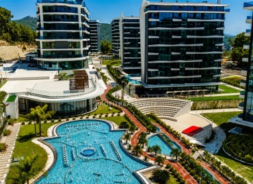 Апартаменты 1+1, 50м², в новом отельном жилом комплекс класса люкс в Авсалларе, Алания, в 900м от моря ID-19443 фото-16