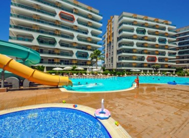 Элегантная квартира с одной спальней, 52м², в комплексе премиум класса в 600м от моря в районе Авсаллар, Алания ID-19444 фото-1